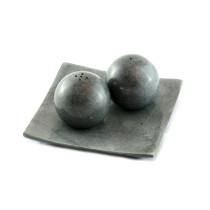 Stone Salt and Pepper Shakers